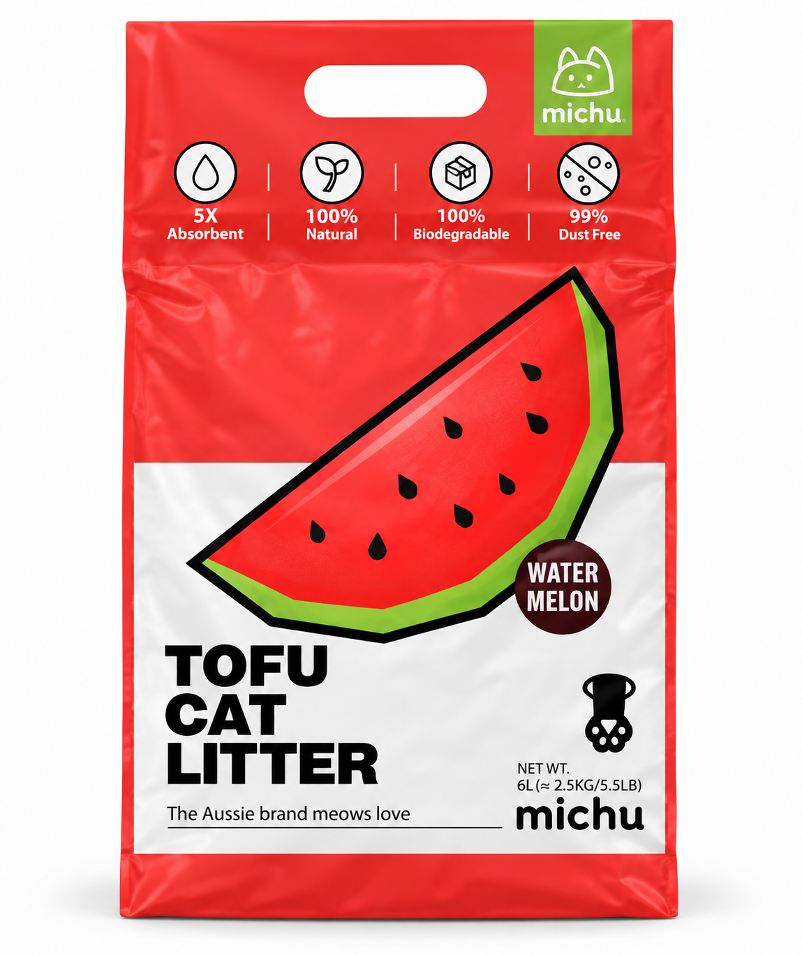 Michu Natural Clumping Tofu Cat Litter